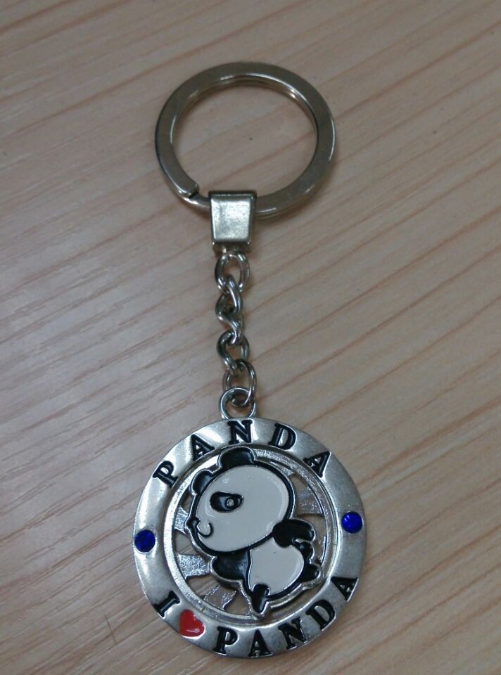 熊貓五金鑰匙扣！